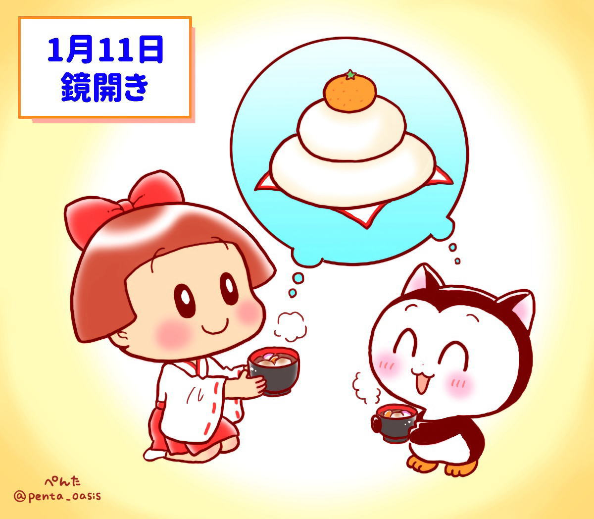 記念日イラスト 福ちゃん ※無断転載禁止