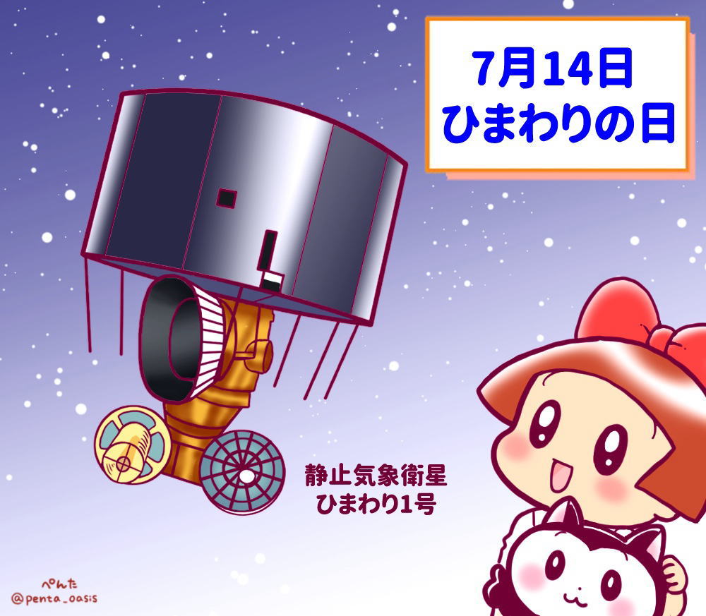 7月14日 ひまわりの日
イラスト 福ちゃん ※無断転載禁止