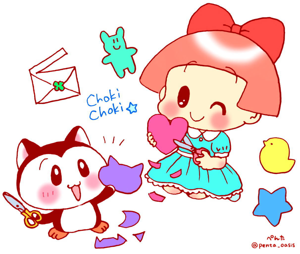 8月3日 ハサミの日
イラスト 福ちゃん ※無断転載禁止