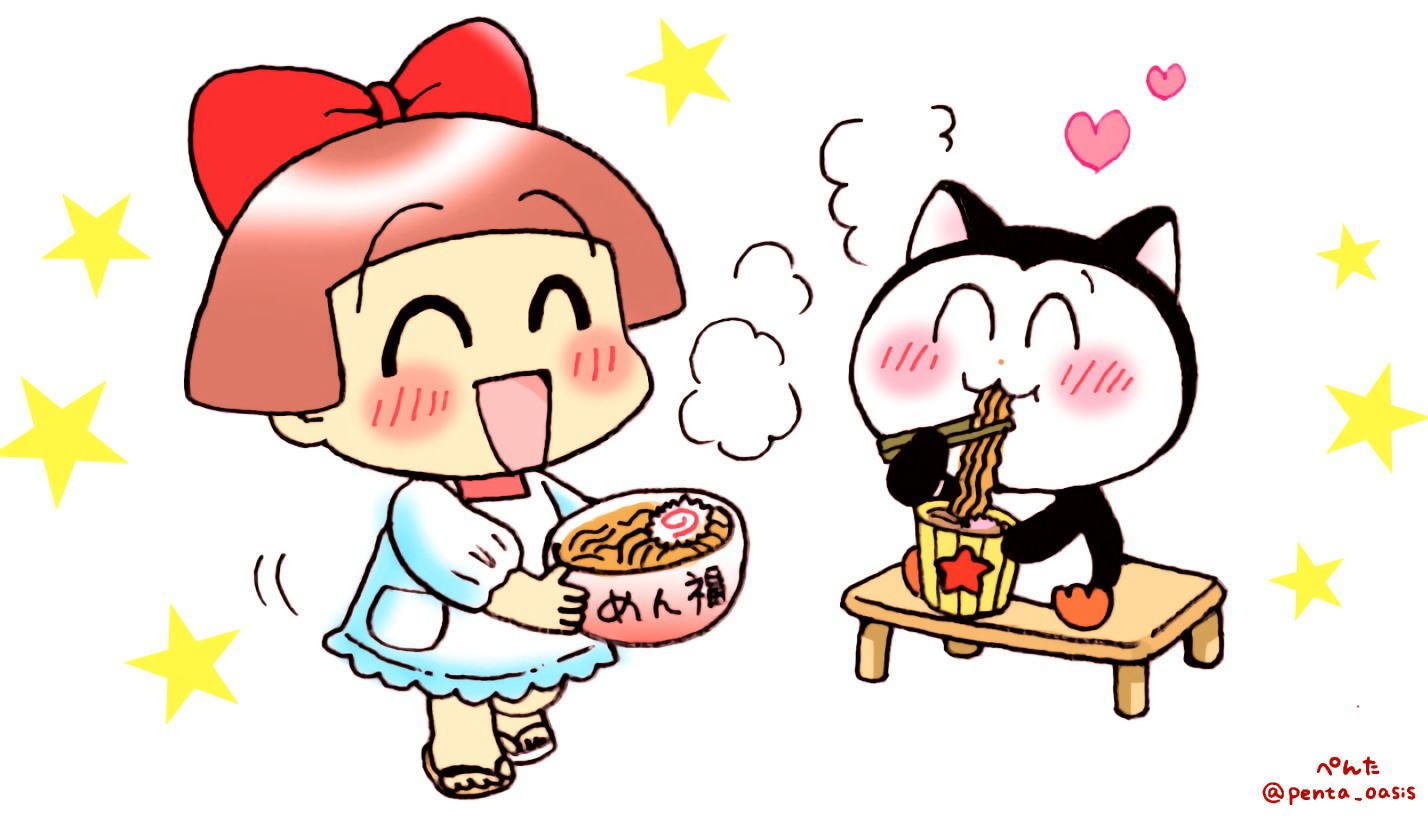 8月25日 ラーメン記念日 記念日イメージキャラ 福ちゃん イラスト「ぺんた」 ※無断転載禁止
イラスト 福ちゃん ※無断転載禁止