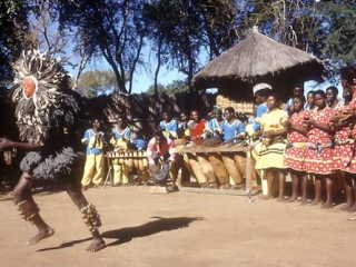 ザンビアの伝統的な舞踊