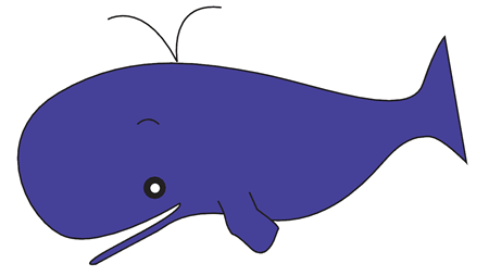 パイプをもらったクジラ