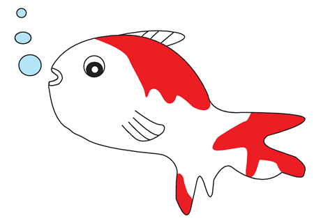 金魚に取りつかれた若者