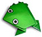 ピョン蛙の折り紙