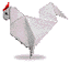 鶏の折り紙