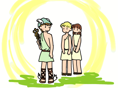 ヘルメスと大地の神