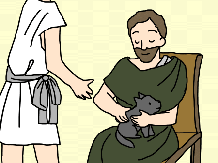 目の見えない人