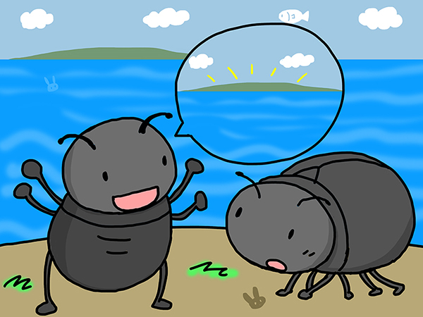 2匹のコガネ厶シ