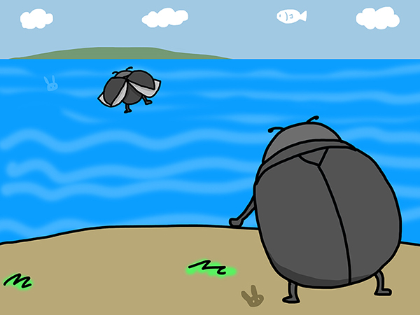 2匹のコガネ厶シ