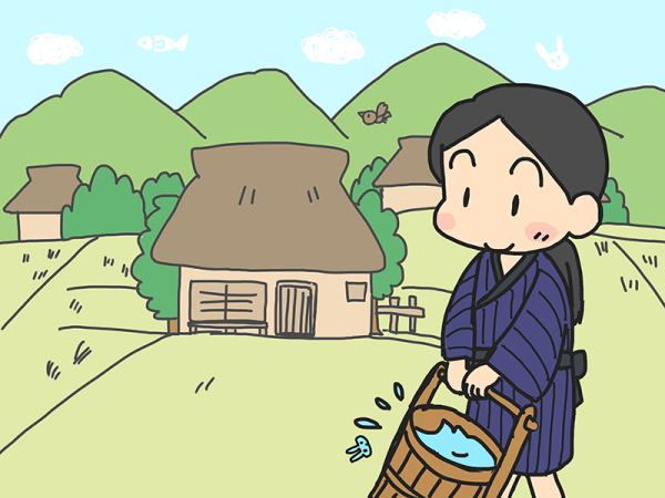 ネコの真似したお嫁さん