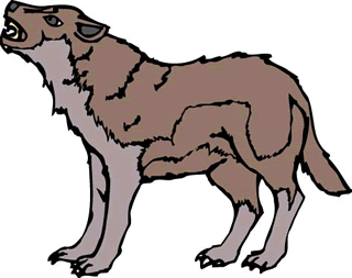 ほら吹き男爵 裏返しになったオオカミ