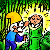 かぐや姫(竹取物語) 竹の中のかぐや姫