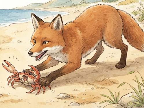 カニとキツネ