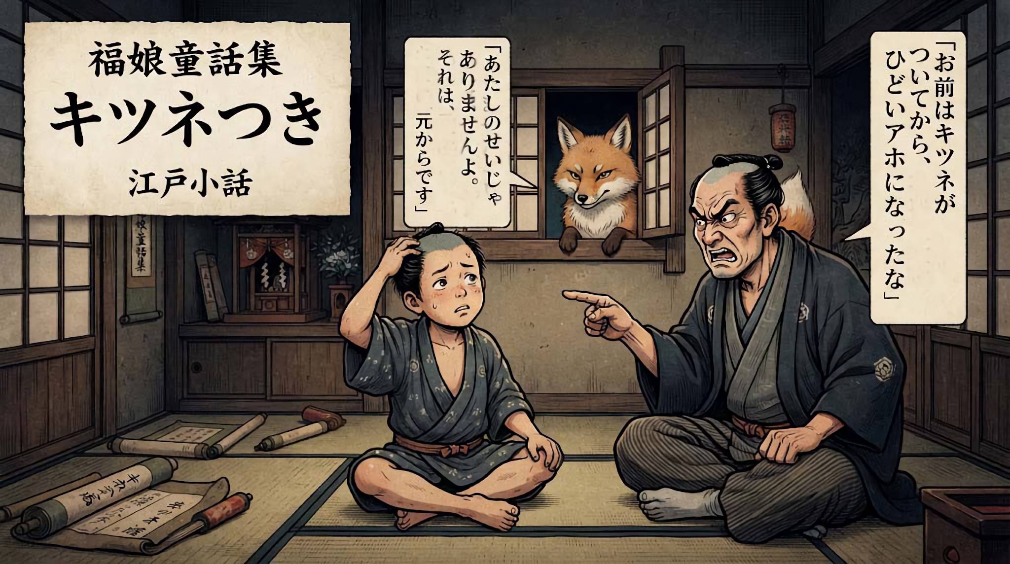 キツネつき