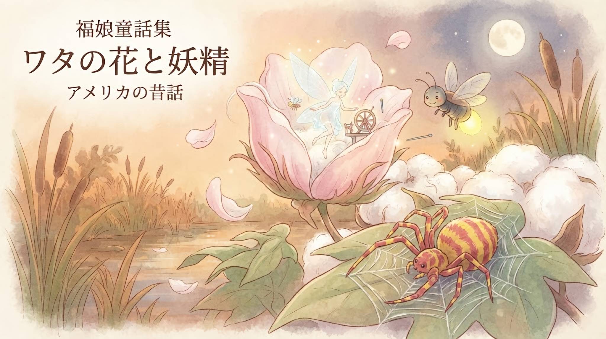 ワタの花と妖精