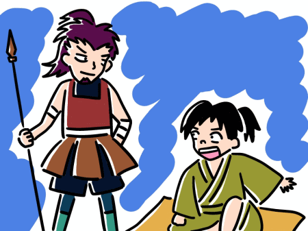 雨の夜のかさ 豊臣秀吉