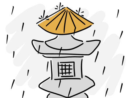 雨の夜のかさ 豊臣秀吉