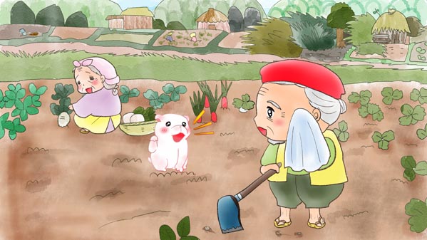 花咲かじいさん イラスト04 福娘童話集
