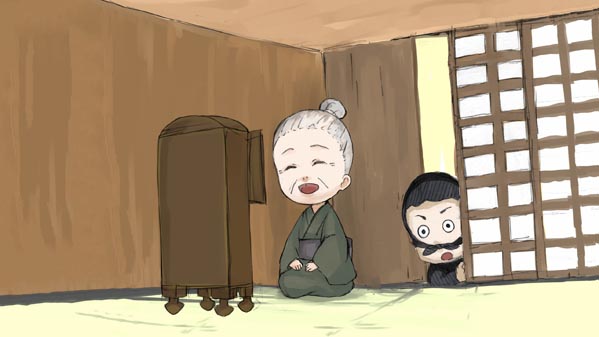 ネズミ経 イラスト13 日本昔話 福娘童話集