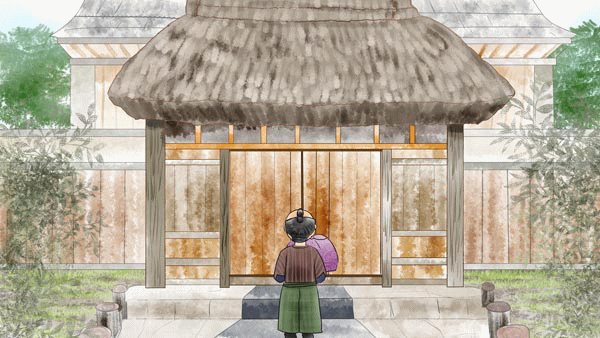 ぶんぶく茶がま 日本昔話 福娘童話集 GIF Animation イラスト04