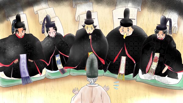 『かぐやひめ』(日本昔話) 16 福娘童話集 イラスト : 愛ちん(夢宮愛)