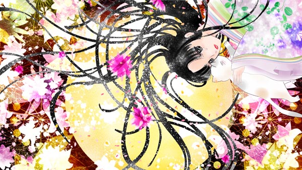 『かぐやひめ』(日本昔話) 26 福娘童話集 イラスト : 愛ちん(夢宮愛)