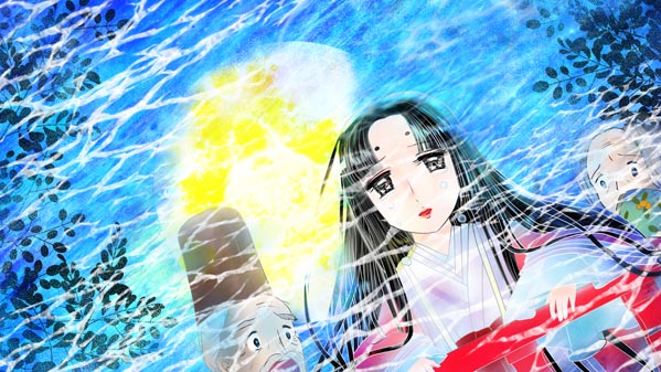 『かぐやひめ』(日本昔話) 27 福娘童話集 イラスト : 愛ちん(夢宮愛)