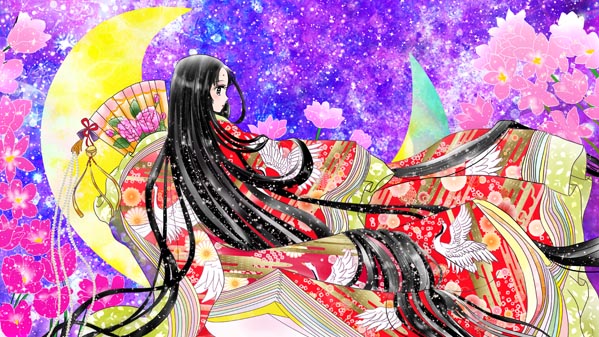 『かぐやひめ』(日本昔話) 41 福娘童話集 イラスト : 愛ちん(夢宮愛)