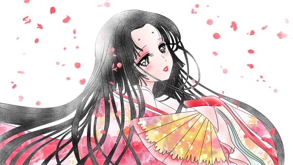 『かぐやひめ』(日本昔話) 42 福娘童話集 イラスト : 愛ちん(夢宮愛)