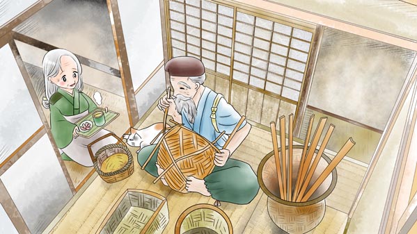 『かぐやひめ』(日本昔話) 01 福娘童話集 イラスト : 愛ちん（夢宮愛）
