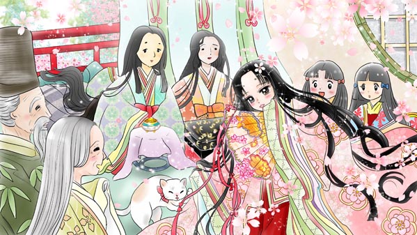 『かぐやひめ』(日本昔話) 01 福娘童話集 イラスト : 愛ちん（夢宮愛）