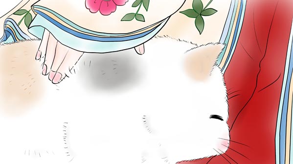 『かぐやひめ』(日本昔話) 01 福娘童話集 イラスト : 愛ちん（夢宮愛）