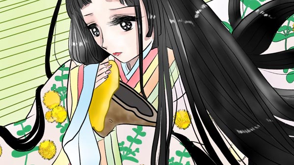 『かぐやひめ』(日本昔話) 01 福娘童話集 イラスト : 愛ちん（夢宮愛）