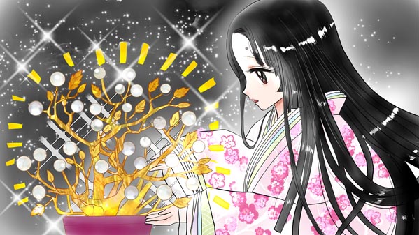 『かぐやひめ』(日本昔話) 01 福娘童話集 イラスト : 愛ちん（夢宮愛）