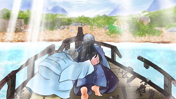 『かぐやひめ』(日本昔話) 01 福娘童話集 イラスト : 愛ちん（夢宮愛）