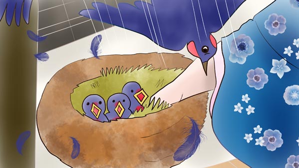 『かぐやひめ』(日本昔話) 01 福娘童話集 イラスト : 愛ちん（夢宮愛）