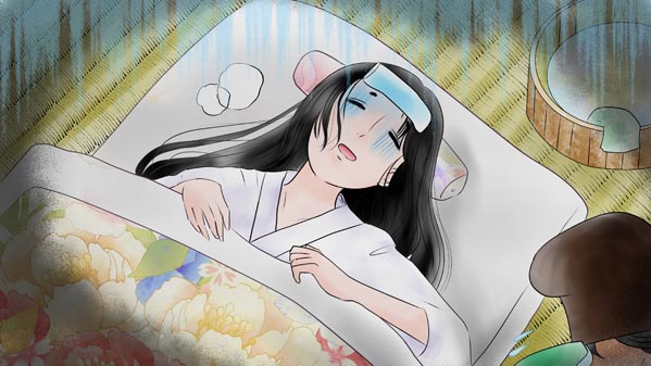 『かぐやひめ』(日本昔話) 01 福娘童話集 イラスト : 愛ちん（夢宮愛）