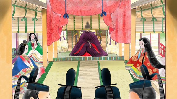 『かぐやひめ』(日本昔話) 01 福娘童話集 イラスト : 愛ちん（夢宮愛）