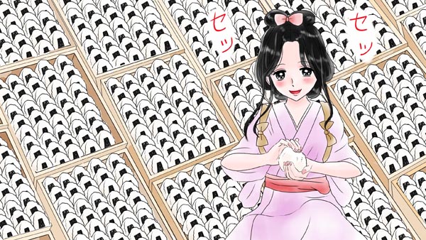 『食わず女房』(群馬県の民話) 15 福娘童話集 イラスト : myi