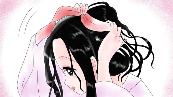 『食わず女房』(群馬県の民話) 16 福娘童話集 イラスト : myi