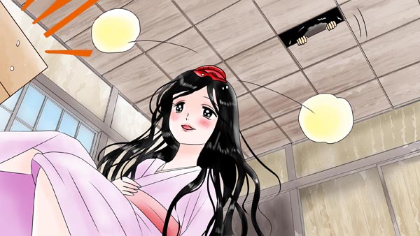 『食わず女房』(群馬県の民話) 20 福娘童話集 イラスト : myi