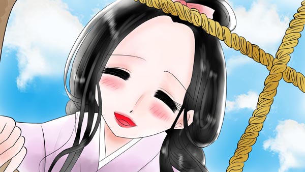 『食わず女房』(群馬県の民話) 28 福娘童話集 イラスト : myi