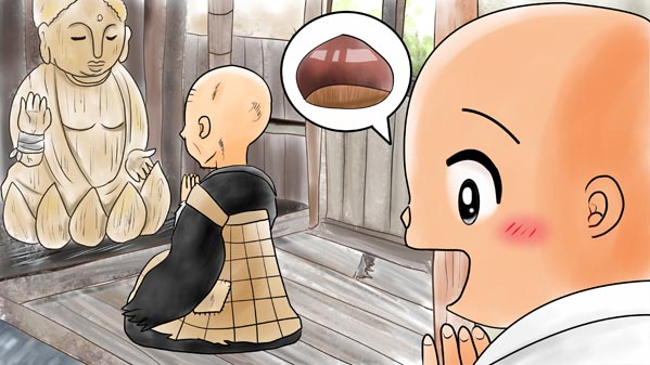 『三枚のお札』(百物語) 03 福娘童話集 イラスト : 愛ちん（夢宮愛）