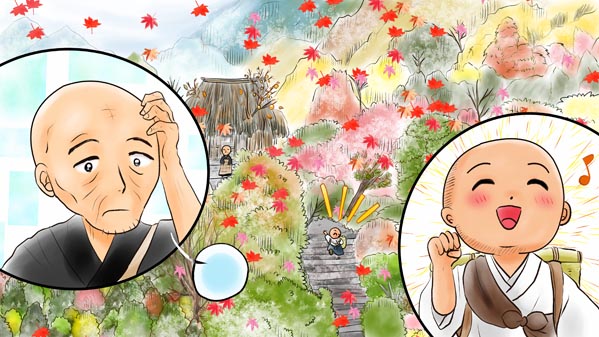 『三枚のお札』(百物語) 07 福娘童話集 イラスト : 愛ちん（夢宮愛）