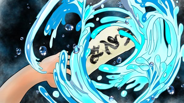 『三枚のお札』(百物語) 30 福娘童話集 イラスト : 愛ちん（夢宮愛）