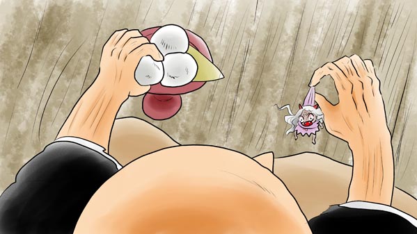 『三枚のお札』(百物語) 50 福娘童話集 イラスト : 愛ちん（夢宮愛）
