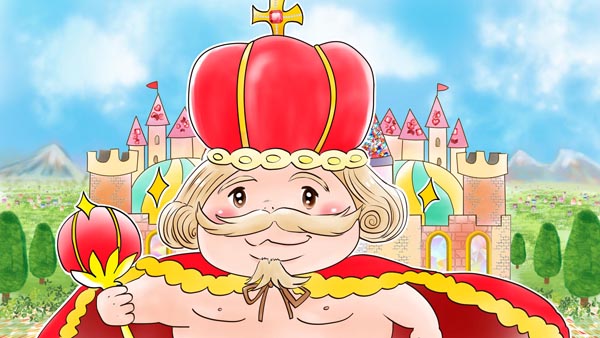 裸の王さま(皇帝の新しい着物)　アンデルセン童話　01　福娘童話集イラスト