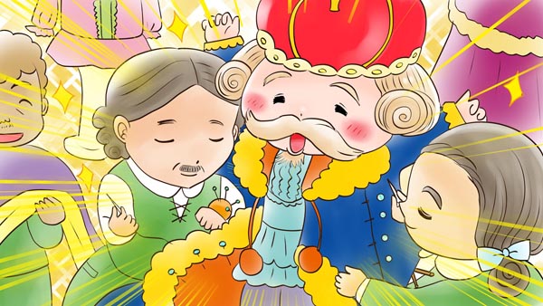 裸の王さま(皇帝の新しい着物) アンデルセン童話 02 福娘童話集イラスト