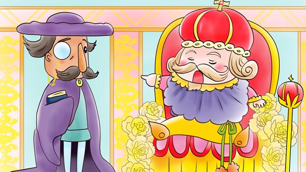 裸の王さま(皇帝の新しい着物) アンデルセン童話 10 福娘童話集イラスト