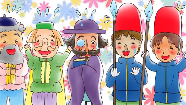 裸の王さま(皇帝の新しい着物) アンデルセン童話 27 福娘童話集イラスト